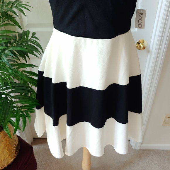 (SOLD) MOD Striped Tube Fit & Flare Mini Dress - Picture 4 of 9